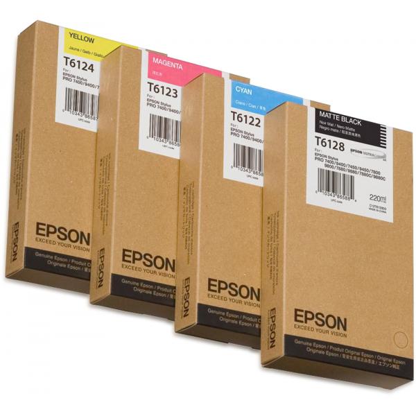 Epson T6128 - 220 Ml - Nero Opaco - Originale