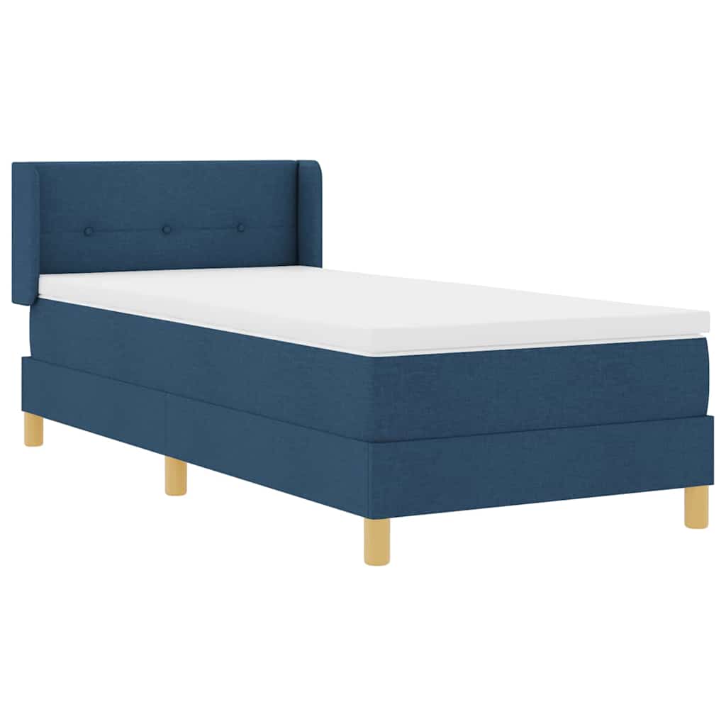 <strong>letto A Molle</Strong> Blu 100 X 200 Cm Tessuto
