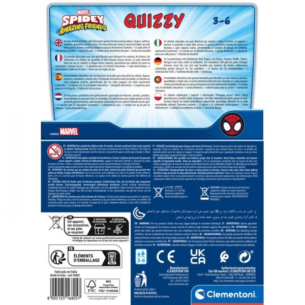 Clementoni - Quizzy - Spidey - Gioco Interattivo Con 200 Quiz + Penna Elettronica - Da 3 Anni In su - Image 3