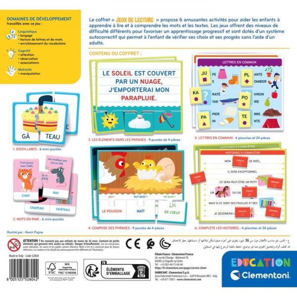 Clementoni - Cofanetto Giochi Di Lettura - Giochi Di Associazione E Riconoscimento - Dai 4 Anni - Image 3