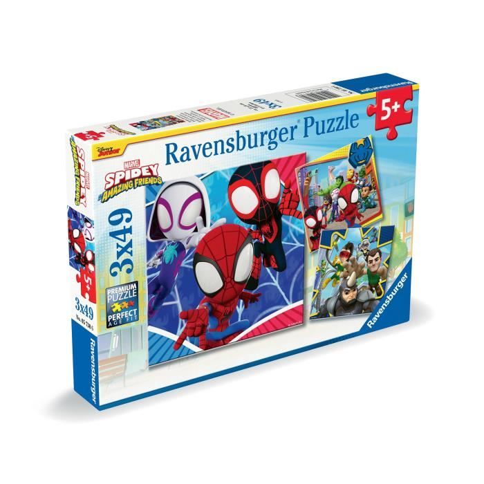 RavensburgeR-SpidermaN-Puzzle 3x49 Pezzi - Spidey, Il Web ShooteR-4005556057306-Dai 5 Anni In su - Image 5