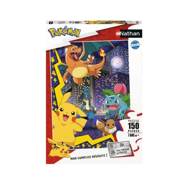 NathaN-PokemoN-Puzzle Da 150 Pezzi - Pokémon TowN-4005556861897-Dai 7 Anni In su