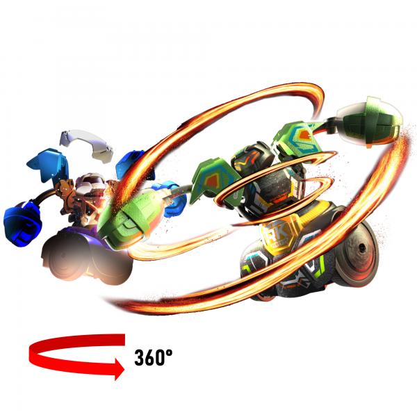 Robot Da Combattimento - Silverlit - Kombat Tornado - Capacità Di Distruzione - Attacco A 360° - Set Di 2 Robot - Image 4