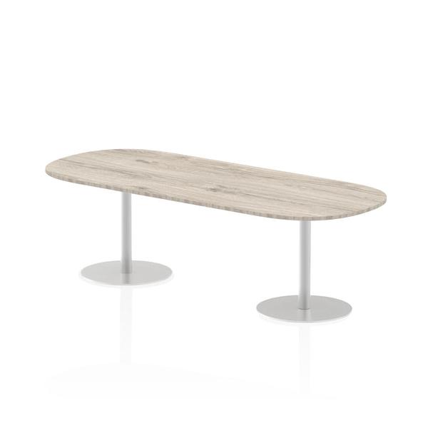 Dynamic Italia Boardroom Table (dynamic Italia 2400mm Poseur Boardroom Table Grey Oak Top 725mm High Leg Itl0201 Dd)