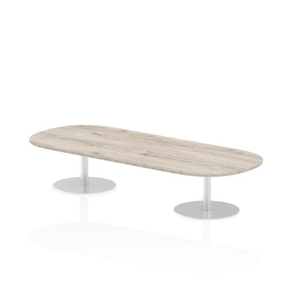 Dynamic Italia Boardroom Table (dynamic Italia 2400mm Poseur Boardroom Table Grey Oak Top 475mm High Leg Itl0195 Dd)
