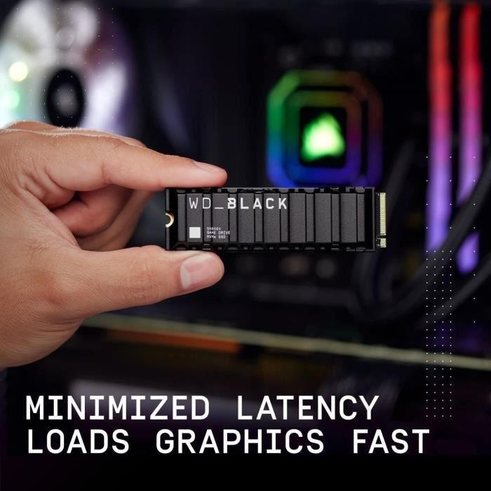 Disco Rigido Digitale Occidentale Sn850x - Nvme Ssd - 2 Tb Interno - M2 Formato Con Raidator - Nero - Image 4