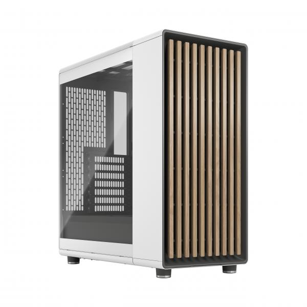 Case Per Pc - Design Frattale - North Chalk White Tg Clear Tin