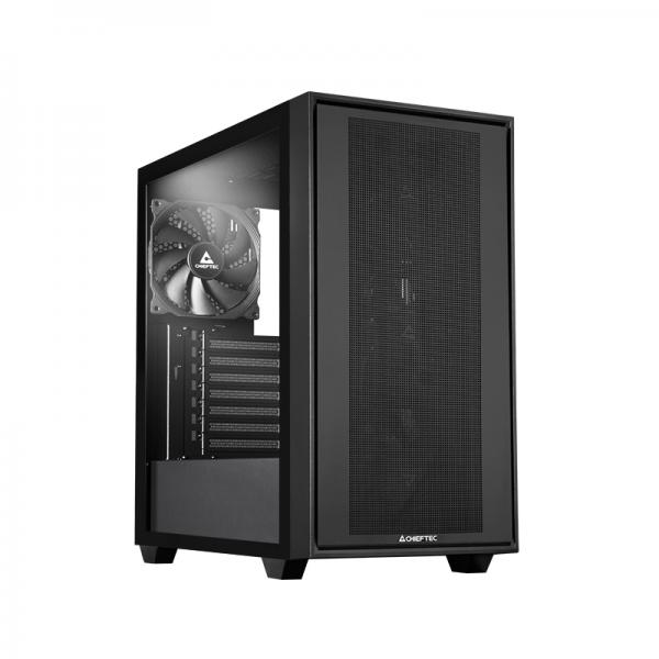 Chieftec Midi Tower GS-03B-BlK-Op, Schwarz Nero (chieftec Night Hunter GS-03B-BlK-Op 4x)