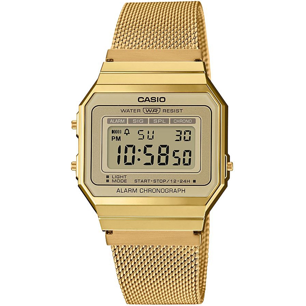 Casio Vintage Mod. Iconic Slim Design - Gold Mesh