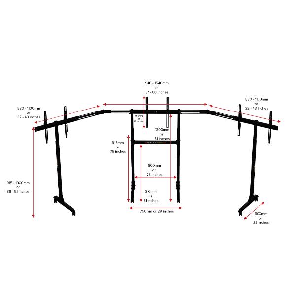 Next Level Racing Free Standing Triple - Image 5