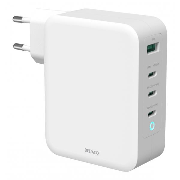 Deltaco UsbC-Gan04 Caricabatterie Per Dispositivi Mobili Universale Bianco Ac Ricarica Rapida Interno (deltaco UsB-C Wall Charger, 1x UsB-A,)