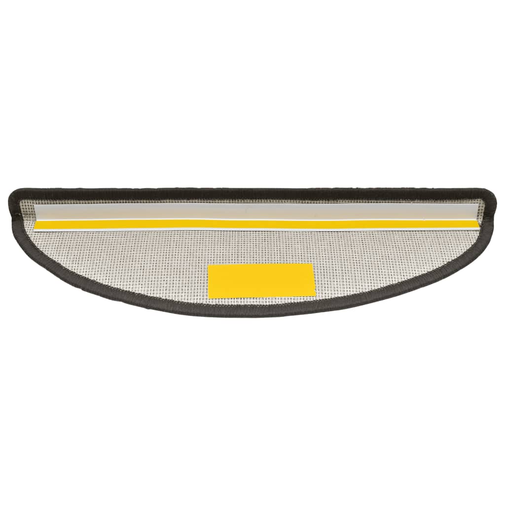 Tappetini Per Scale 15 Pz 56x17x3 Cm Grigio Scuro Semicircolari - Image 4