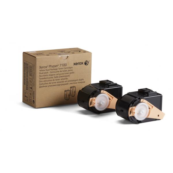 Xerox Phaser 7100 2er Pack Gelb Tonerpatrone