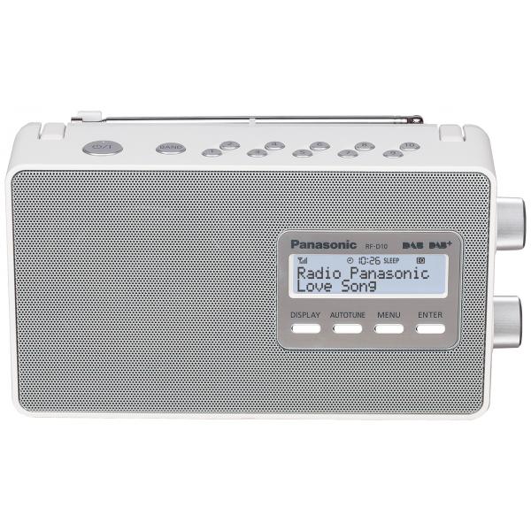 Panasonic RF-D10eG-W Dab+ Digitalradio, Weiß