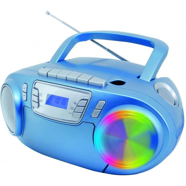 Soundmaster Scd5800bl CD-Radio Ukw Ukw, Usb, Kassette, Radiorecorder Inkl. Mikrofon Blau - Image 2