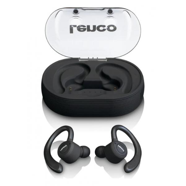 Lenco EpB-460bk Bluetooth® Sport In Ear StereO-Headset In Ear Headset, Ohrbügel, Schweißresiste