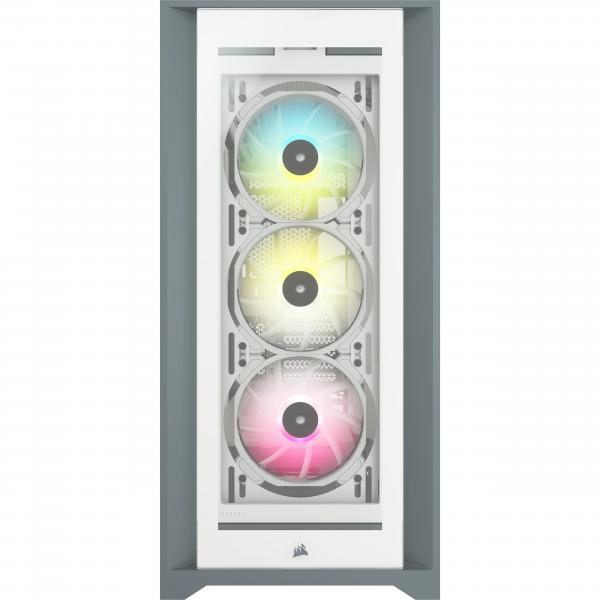 Corsair Icue 5000x Rgb MidI-Tower, Tempered Glass - Weiß
