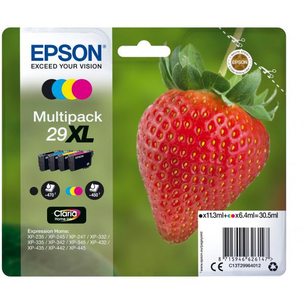 Epson 29xl Multipack 4er Pack Xl Schwarz, Gelb, Cyan, Magenta Tintenpatrone