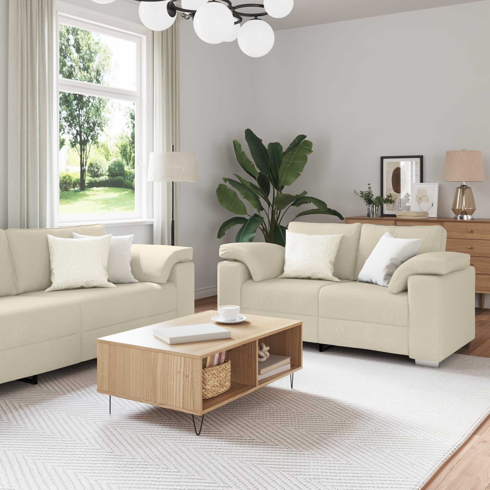 Set Di Divani 2 Pcs Talpa 219 X 77 X 82 Cm Tessuto