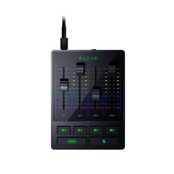 Razer Audio Mixer, UniversaL-AnaloG-Mixer Für Streaming, 4 Kanal, XlR-Eingang Mit Vorverstärker