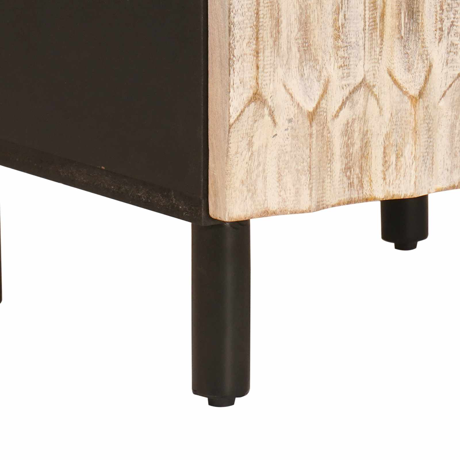 Mobile Da Bagno Bianco 38 X 33 X 160 Cm Legno Di Mango Massello - Image 6