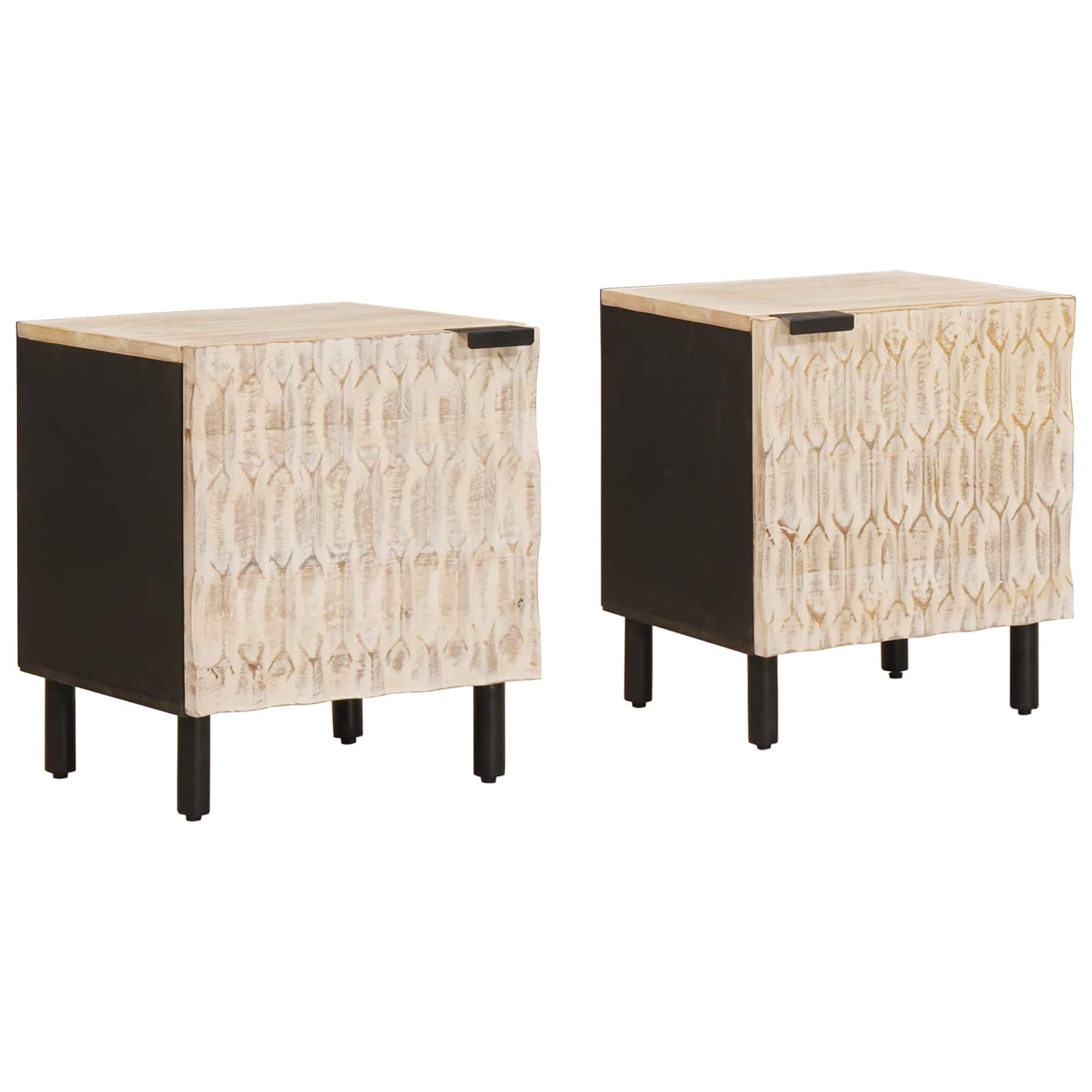 Armadio Da Notte 2 Pcs Bianco 40 X 33,5 X 46 cm