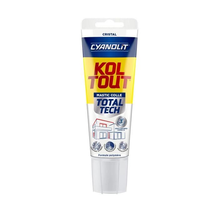 Colla Fissante E Sigillante - Cyanolit - Total Tech - Crystal - Tubetto Da 125 Ml - Trasparente - Versatile E Flessibile