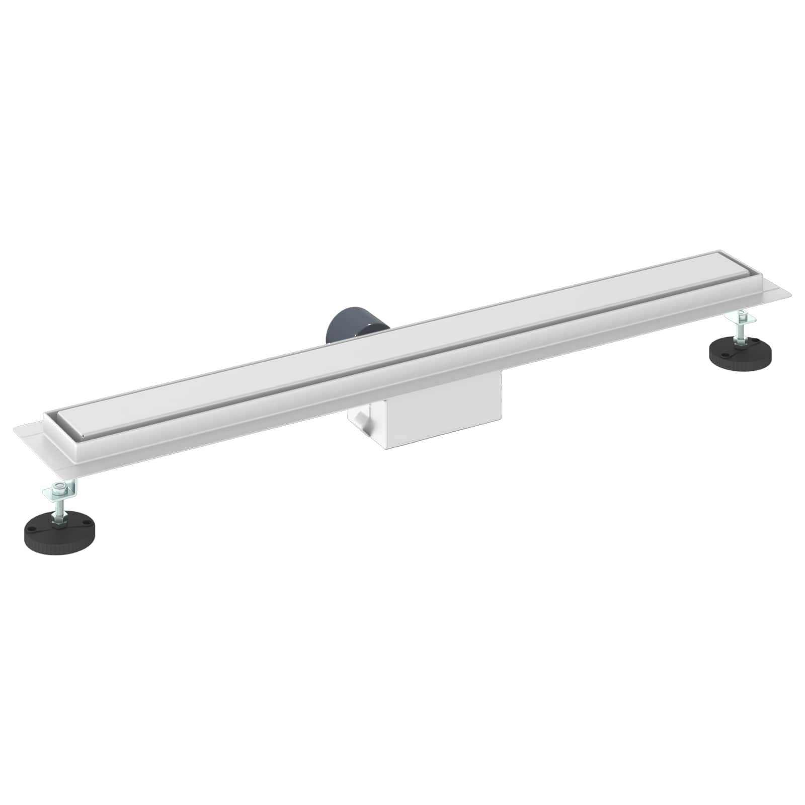 Drenaggio Doccia Con Copertura In Vetro Argento 80 cm - Image 6