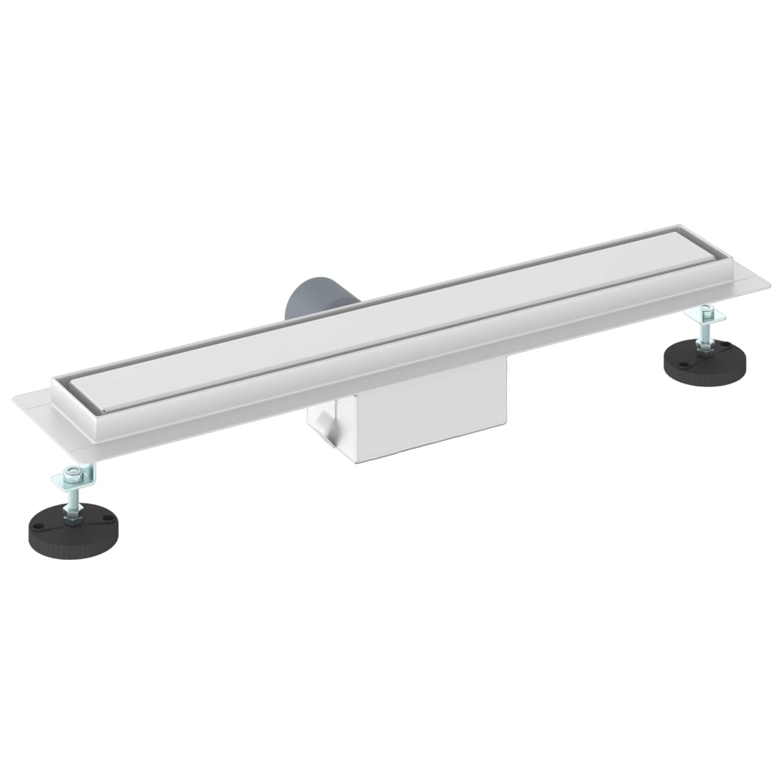 Drenaggio Doccia Con Copertura In Vetro Argento 50 cm - Image 6