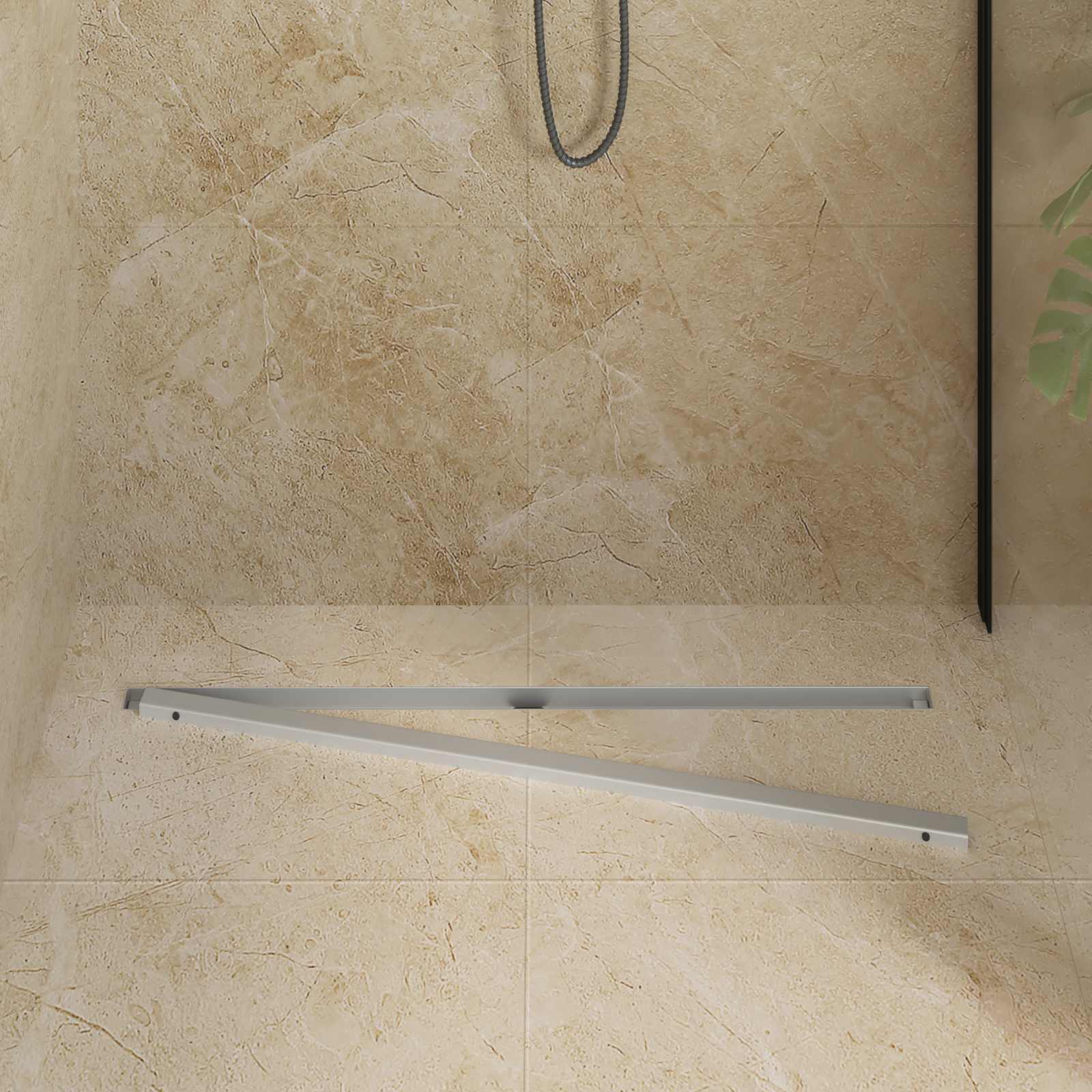 Scolascale Per Doccia A 360° Con Modello Slim Argento 90 cm - Image 3