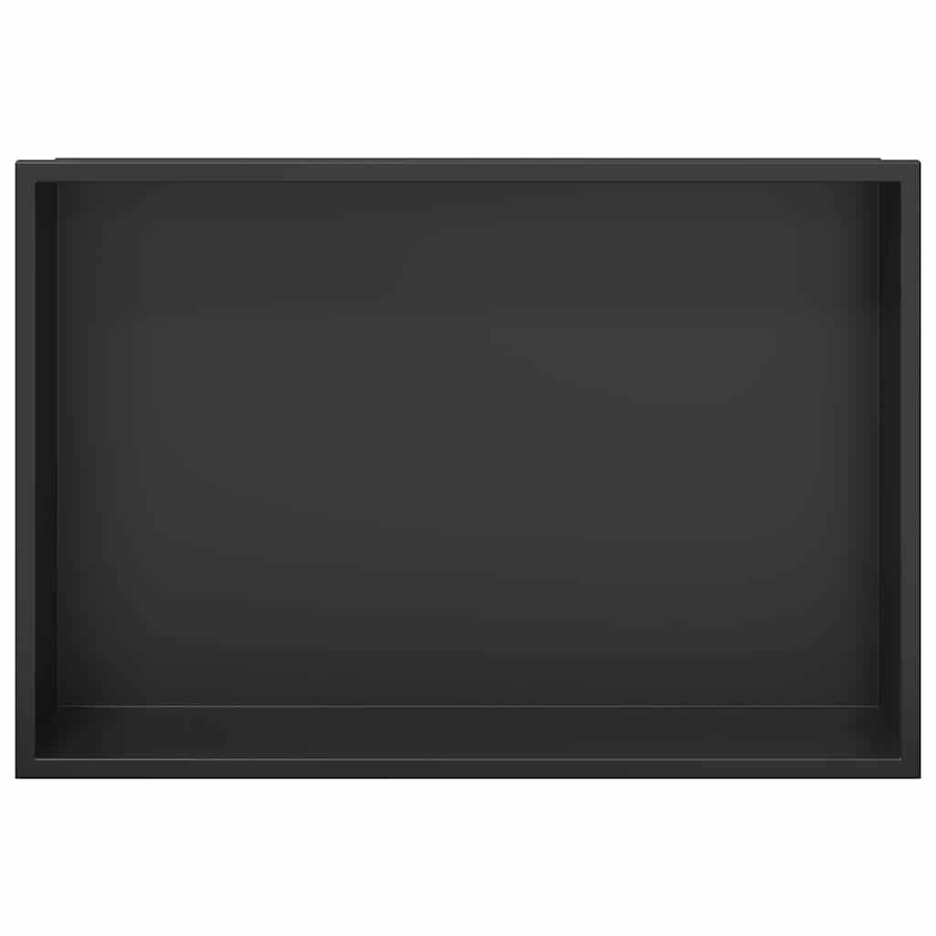 Nicchia Per Doccia Nero 45 X 30 X 9,5 Cm Acciaio Inossidabile - Image 5