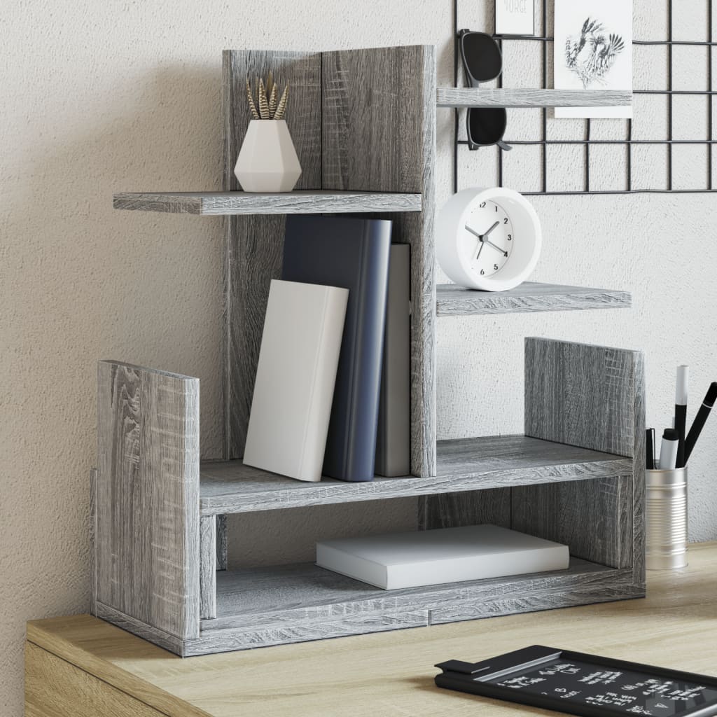Organizer Scrivania Grigio Sonoma 49x20x52,5 Cm Multistrato
