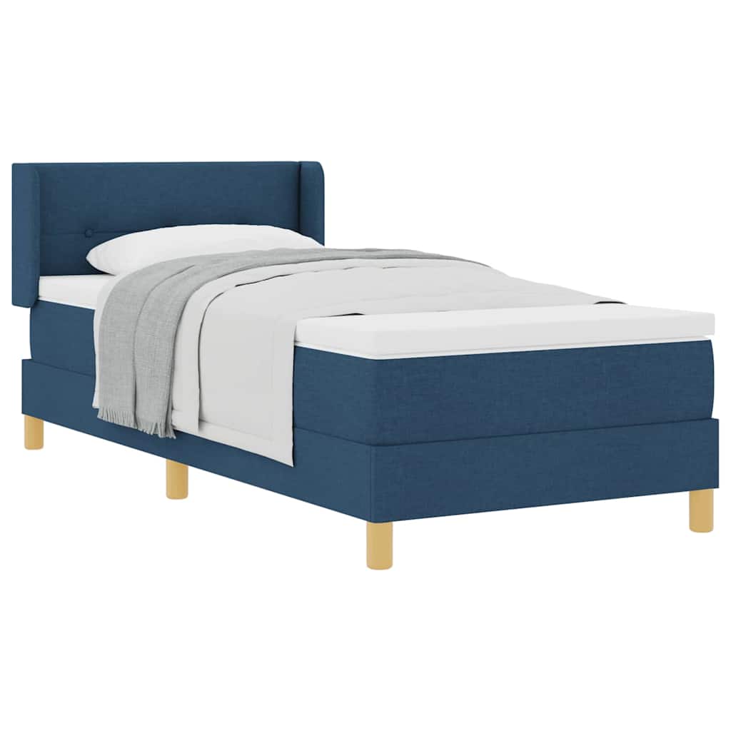 <strong>letto A Molle</Strong> Blu 90 X 190 Cm Tessuto - Image 3