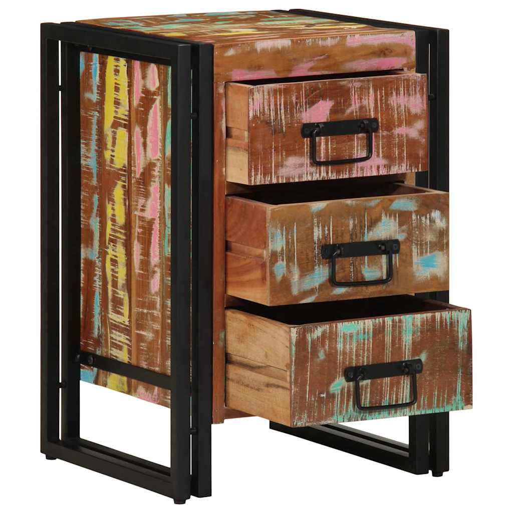 Armadio Da Notte 40 X 40 X 59 Cm Legno Recuperato Massello