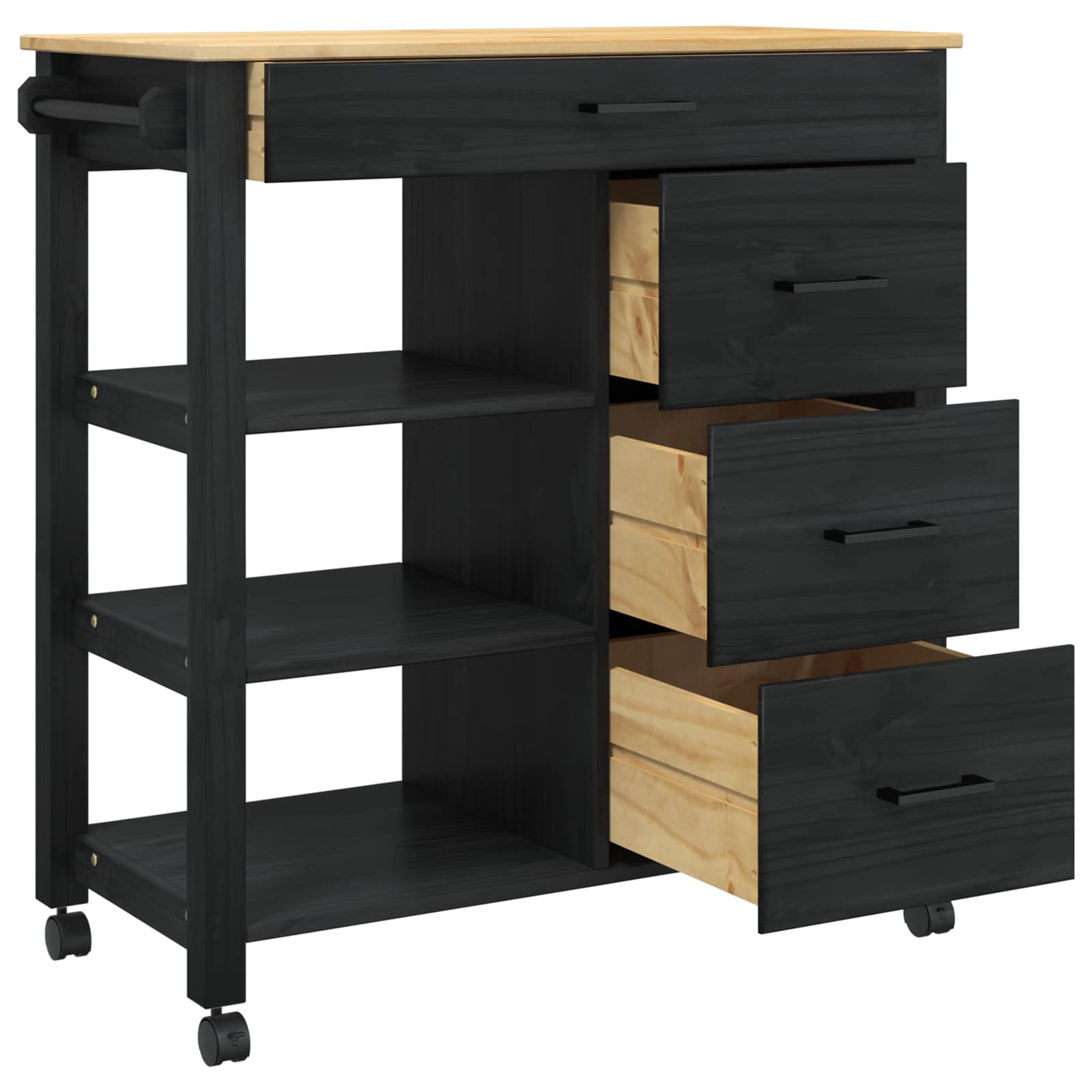 Carrello Da Cucina Nero - Image 4