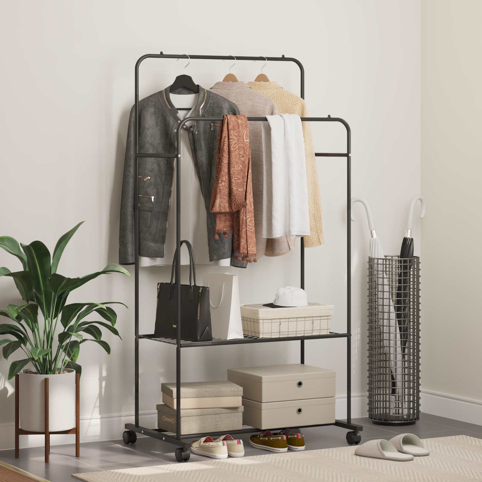 Stendibiancheria Tinta Unita Nero