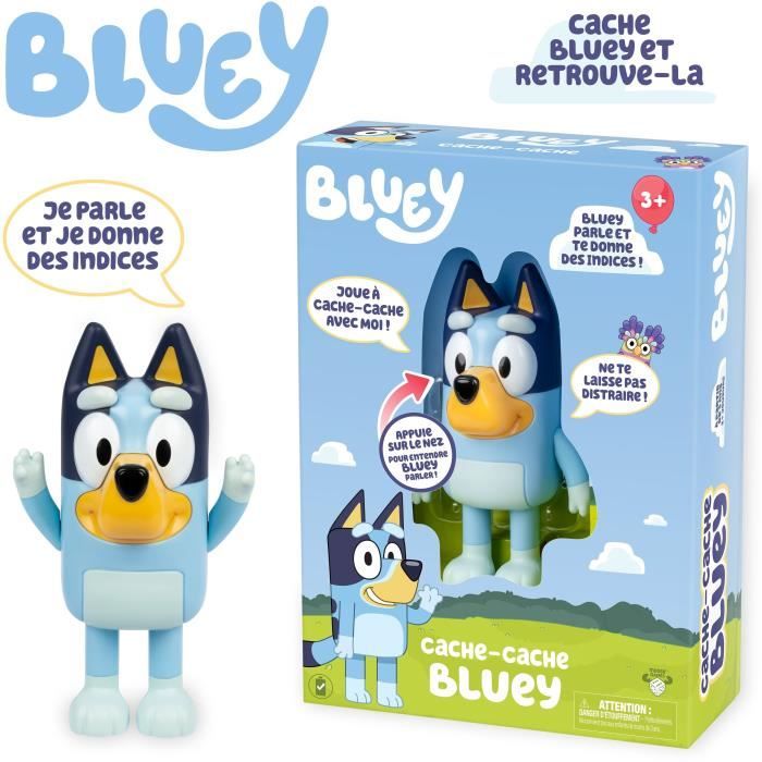 Escondite - Juegos Interactivos - Bluey - 1 Figura Electrónica - Azul - A Partir De 3 Años