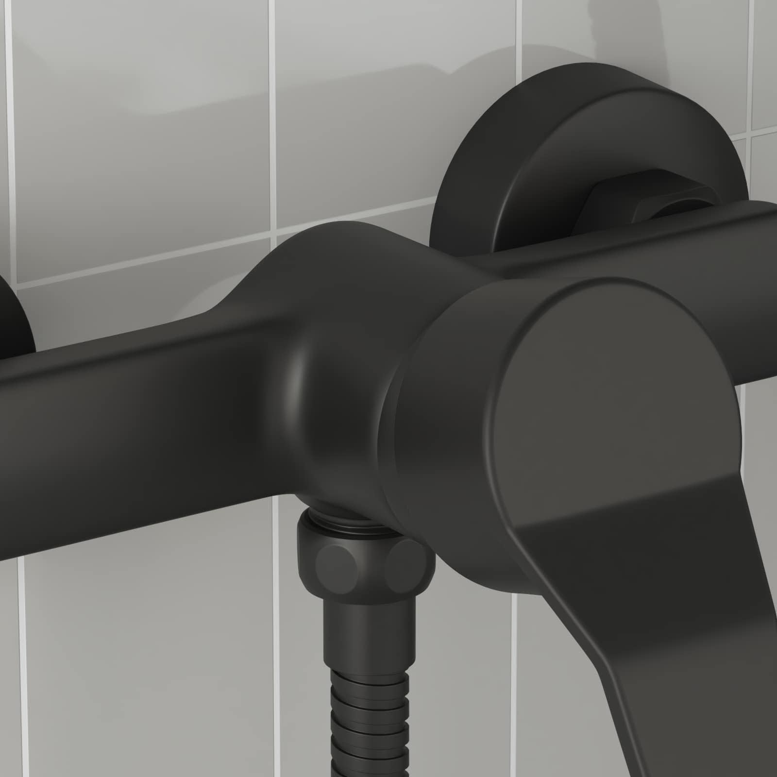 Miscelatore Doccia Nero G 1 / 2 Pollici Ottone - Image 3