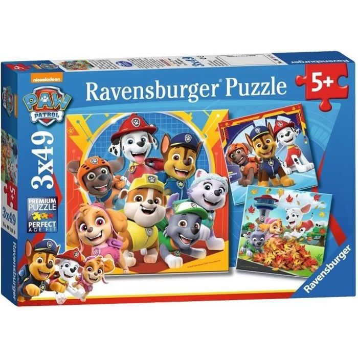 Puzzle 3x49 Pezzi - Pronto Per Il Salvataggio / Paw Patrol