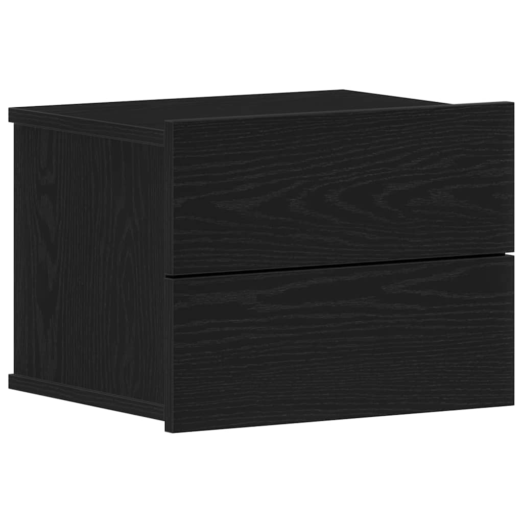 Armadio Da Notte Con Cassetto 2 Pcs Rovere Nero 40 X 30 X 30 cm - Image 5