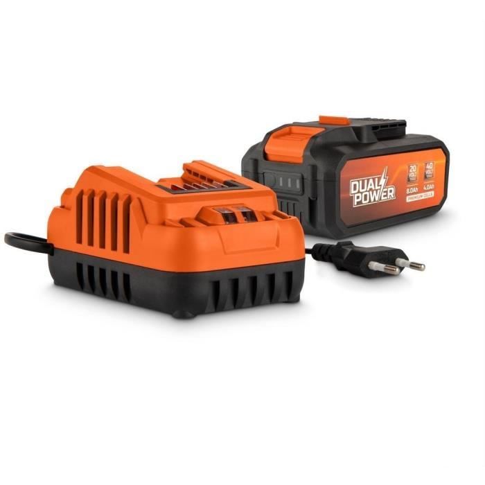 Batteria E Caricabatterie - Dual Power - Powdp90640 - Batteria E Caricabatterie 2.5ah/5.0ah 2x20v - Utensili Fai Da Te A Batteria