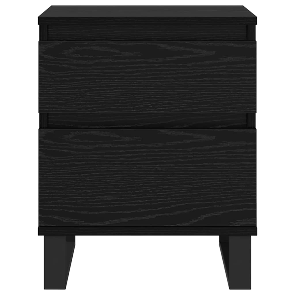 Armadio Da Notte Rovere Nero 40 X 35 X 50 Cm Legno Multistrato - Image 6