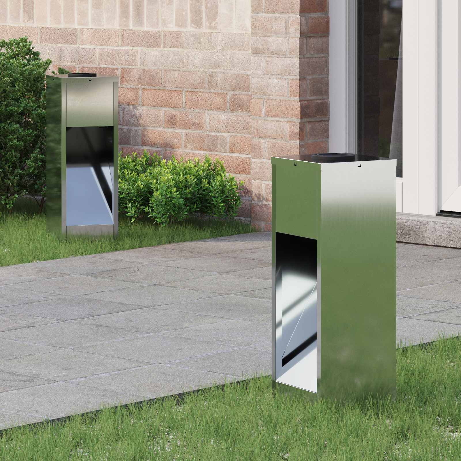 Lucina Led Solare Da Percorso 2 Pcs Zincato Zincato