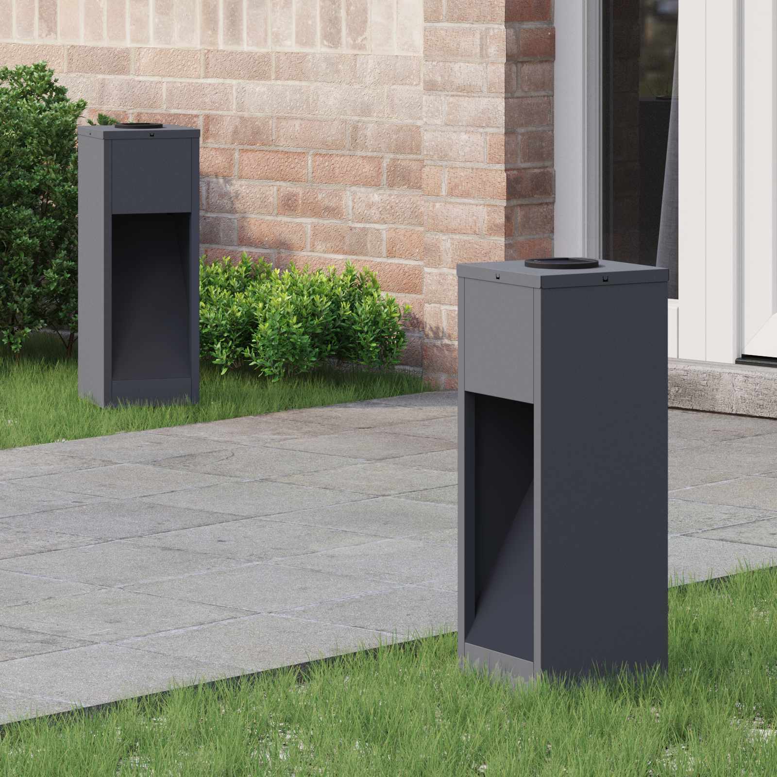 Lucina Led Solare Da Percorso 2 Pcs Antracite