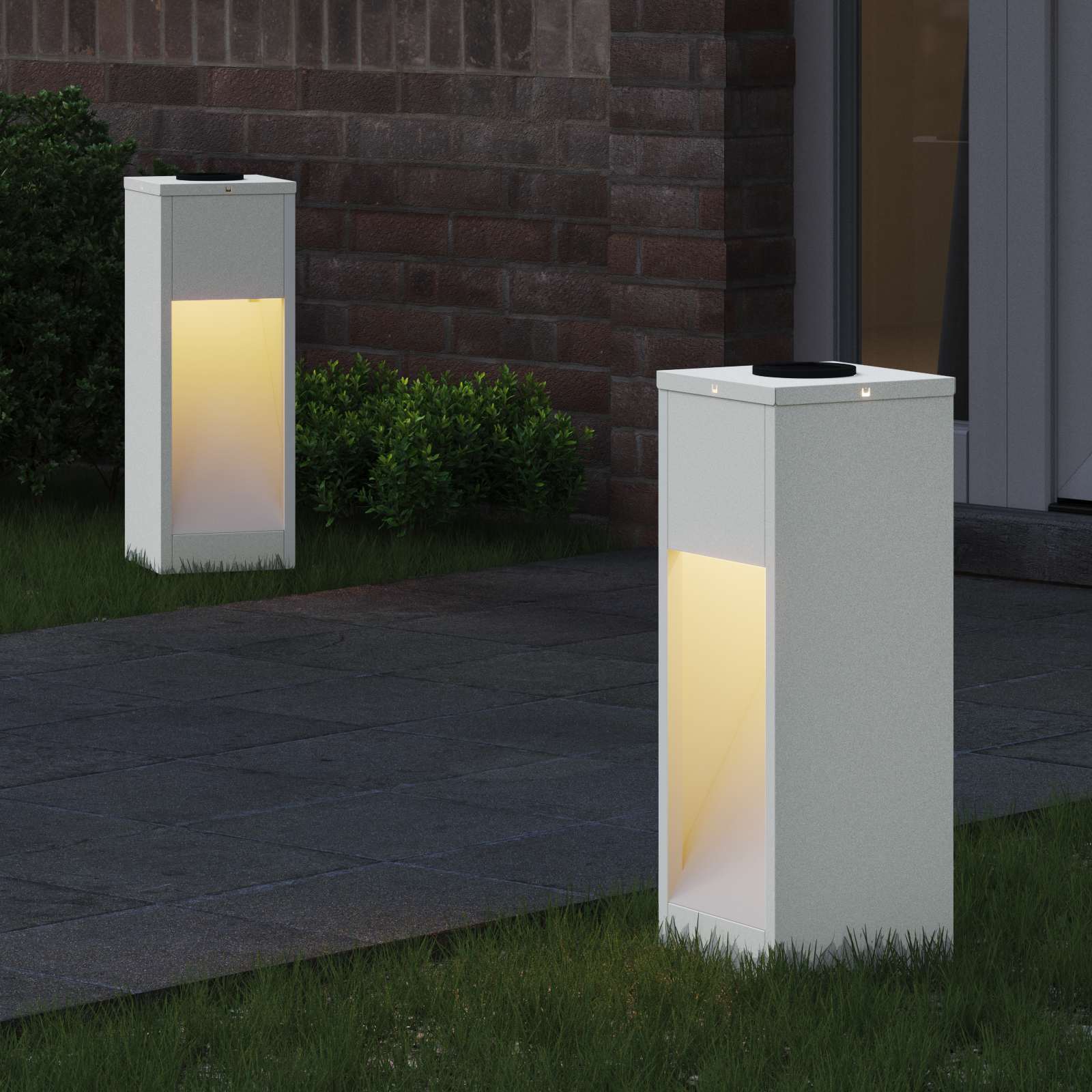 Lucina Led Solare Da Percorso 2 Pcs Bianco - Image 3