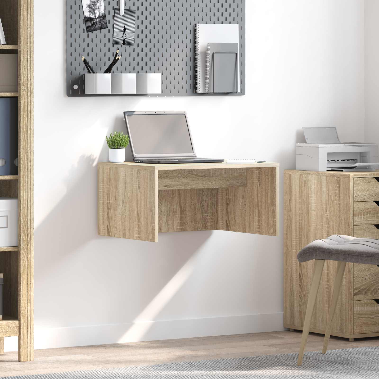 Scrivania A Parete Rovere Sonoma 60 X 45 X 30 cm