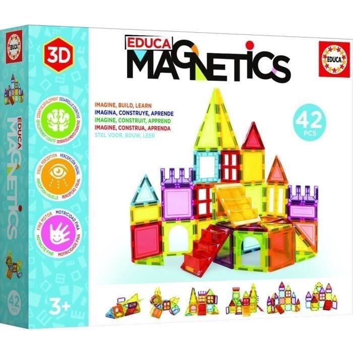 Gioco Di Costruzioni Magnetiche - Educa - Educa Magnetics 42 pz