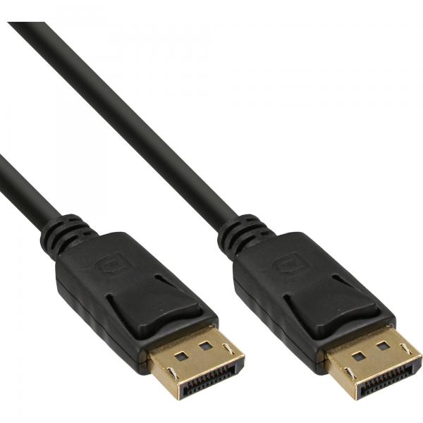 Cavo Inline Displayport - Nero - Contatti Placcati Oro - 1 M