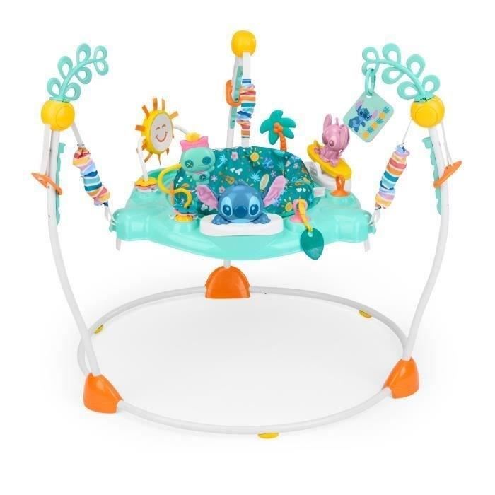 Disney Baby -StitcH- Area Giochi MultI-Giocattolo Per Bambini, Sdraietta Evolutiva, Girevole A 360°, 10 Giochi Interattivi Disney