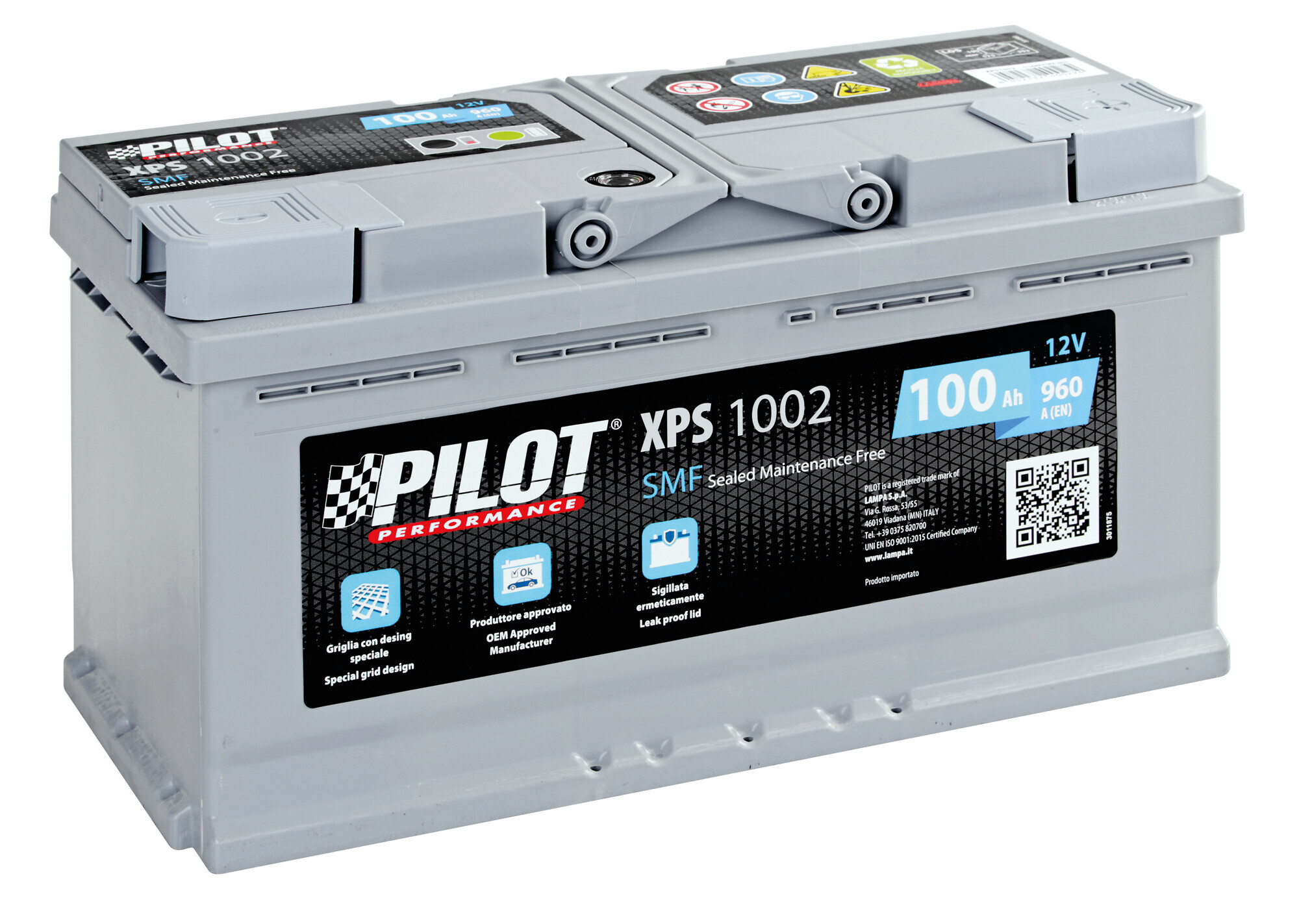 Batteria 12v - Pilot Smf - 100 Ah - 960 A - l5